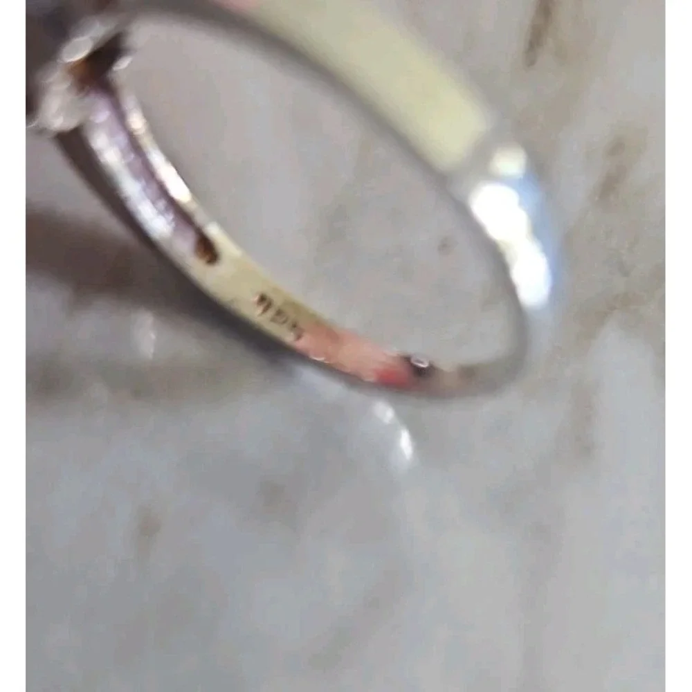 Vintage AVON 925 Sterling Silver Ametrine Band Ring SIZE 10